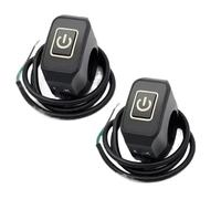 VVBNIN Motorcycle Modified Switch Button With Light Momentary Ignition/ignition Switch Headlight Horn Control ON OFF Buttton Handlebar Mount Switch Motorcycle Start Stop Button(2pcsYellow)