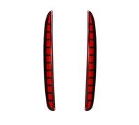 VVBNIN Rear Bumper Tail Light Compatible With Civic For Type R 2016 2017 2018 2019 2020 Rear Bumper Brake Light Car Dynamic Turn Signal Fog Lamp Reflector Lens(Red,B)