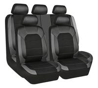 VVBUG Car Seat Covers Set for City 7. gen, Front and Rear Vehicle Cushion Breathable PU Leather Full Protectors Set Accessories,A/Black Gray