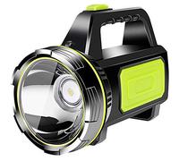 Vvciic Flashlight LED Searchlight, Powerful Rechargeable Torch Portable LED Flashlights Super Bright Hand Torch Waterproof Lantern Flashlight Security Spotlight Lamp Camping Work Light