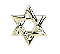 VVCome Sparkle Crystal Star of David Brooch Pin Rhinestone Star Bouquet Brooch Pin Lapel Pins Spiritual Brooch Badge, Metal crystal, crystal