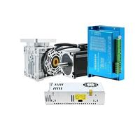 VVCPVDXCI 12Nm Nema34 86MM Closed Loop Stepper Motor Drive Hybird with Encoder NMRV040 Worm Gear Reducer Reduction Power Supply Kit