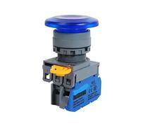 VVCPVDXCI 22mm FXBY6 Mushroom Head Plastic Switch with LED Momentary Self-Locking illuminated Push Button 1NO1NC 10A 12V 24V 220V