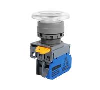 VVCPVDXCI 22mm FXBY6 Mushroom Head Plastic Switch with LED Momentary Self-Locking illuminated Push Button 1NO1NC 10A 12V 24V 220V