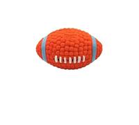 VVDPJLS Soft Pet Ball Squeaky Toy For Small Large Dog Rugby Tennis Football Basketball Latex Tooth Cleaning Training Toys(Rugby S)