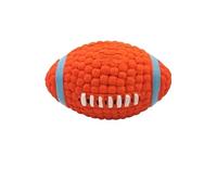 VVDPJLS Soft Pet Ball Squeaky Toy For Small Large Dog Rugby Tennis Football Basketball Latex Tooth Cleaning Training Toys(Rugby L)