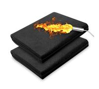 VVFLED 2 Pack Carbon Felt Welding Blanket Fireproof, 5mm Thickened Soldering Mat Heat Resistant Up to 1800°F, Flame Retardant Fabric Pad for Grill Stove Soldering Welders Plumbers, 23x35 inches