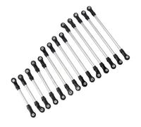 VVHKMSIL 1/10 Scale RC Crawler Car Compatible Stainless Steel Link And Plastic Rod End Kit Unassembled Suitable For Various Models Including TRX6(For TRX6 G63)