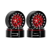 VVHKMSIL 1.3 Inch Compatible Aluminium Beadlock Wheels Universal Fit For 1/24 1/18 Scale RC Crawler Models W1311(W1311RD)