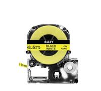VVHKMSIL 10Pcs Heat Shrink Tube Compatible With SU5S SU3Y SU11 Label Tape For LW-300 LW-400 Style Label Maker(3.5mm Yellow)