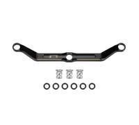 VVHKMSIL 12g Brass Steering Link Upgrade Part For 1 18 Scale RC Crawler Compatible With 4M 06 Model(Black Brass)