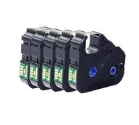 VVHKMSIL 12mm Label TAPE LB200BK Labels Maker TAG For MK1500 MK2100 MK2500 Printer PVC Casing Printing Compatible With Printer Models MK1500 MK2100 MK2500(5 Pcs)