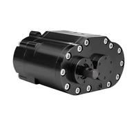 VVHKMSIL 2-Speed 48P Transfer Case Transmission Gearbox With Steel Gears Ratio 1.8:1 0.7:1 Compatible With 1/10 RC Crawler(Black)