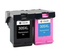 VVHKMSIL 305XL Ink Cartridge Replacement Compatible With Printer Models DeskJet Series 4100 4110 4120 4121 2700 2722(2 Pcs)