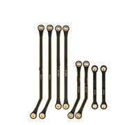 VVHKMSIL 36G Black Coating Clearance Chassis 4 Links Set compatible with 1/24 RC Crawler SCX24 Deadbolt B17 Universal Fit