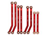 VVHKMSIL 4 Links Set Clearance Upgrade Compatible With 1/24 Scale RC Crawler Models Like SCX24 C10 And Bronco Base Camp(Red)
