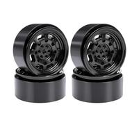 VVHKMSIL 40MM*17MM Metal Beadlock Wheel Hub 5mm Hex 4Pcs Compatible With MN82S MN82 MN99S MN128(Black A)