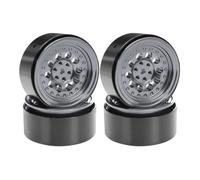 VVHKMSIL 40MM*17MM Metal Beadlock Wheel Hub 5mm Hex 4Pcs Compatible With MN82S MN82 MN99S MN128(Titanium B)