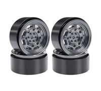 VVHKMSIL 40MM*17MM Metal Beadlock Wheel Hub 5mm Hex 4Pcs Compatible With MN82S MN82 MN99S MN128(Titanium A)