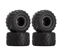 VVHKMSIL 4PCS 70x38mm Wheel Rim Tires Set Compatible With 1/24 Scale RC Crawler Cars SCX24 FMS AX24 Models MT1012(Black MT1012)