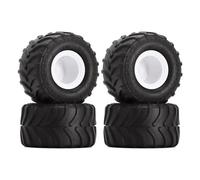 VVHKMSIL 4PCS 70x38mm Wheel Rim Tires Set Compatible With 1/24 Scale RC Crawler Cars SCX24 FMS AX24 Models MT1012(White MT1012)
