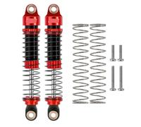 VVHKMSIL 59MM Long Threaded Shock Absorber Oil Damper Upgrade Part Compatible With 1/18 Scale RC Crawler Models 4M 42 Set Of 4(Red)