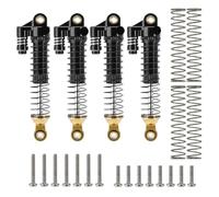 VVHKMSIL 59mm Threaded Shock Absorber Set for 1/18 Scale RC Crawlers - Brass Aluminum Oil Damper Upgrade Compatible with 4M-63 Models(4PCS)