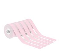 VVHKMSIL 5pcs 15mm X7m Continuous Label Paper Compatible With P12 P15 D30 Q30 Label Printer Waterproof Self Adhesive Thermal Printer(Pink)