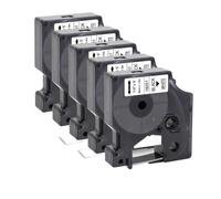 VVHKMSIL 5Pcs 18051 18052 Compatible Heat Shrink Tube 18053 18054 18055 18056 Label Tape Works With 4200 5000 5200 Printer(18051)