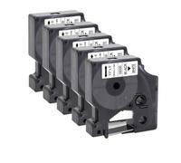 VVHKMSIL 5Pcs 18051 18052 Compatible Heat Shrink Tube 18053 18054 18055 18056 Label Tape Works With 4200 5000 5200 Printer(18055)