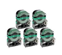 VVHKMSIL 5pcs Labels SS18KW 5WBN ST18KW SC18RW SC18YW Works With LW-C410 LW-400 LW-600P Compatible Label Printers(Black on Green)