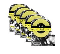 VVHKMSIL 5PK Heat Shrink Tube SU5S SU5Y SU3W SU3Y SU11S SU11Y 3.5/5/11mm For LW300 LW400 Label Printer Universal Label(3.5mm Yellow)