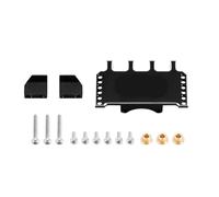VVHKMSIL Adjustable CNC Aluminum Servo Mount Compatible With 1 24 Scale RC Crawler SCX24 Upgrade Parts(Black)