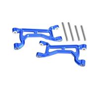 VVHKMSIL Aluminum Upper A Arm Set Front Rear Compatible With 1/10 MAXX 1 0 1 8 6S MAXX CNC Metal Upgrade Accessories(Blue)