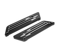 VVHKMSIL Black Chrome Saddlebag Latch Cover Compatible with Touring Street Road King Electra Models from 1994 to 2013(Black)