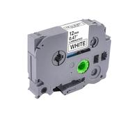 VVHKMSIL Black On White Label Tape 12mm X 8m Compatible With Printer Supplies PT D210 PT H110 PT D600 PT D400AD For Part Number TZE 231(1 Pc)