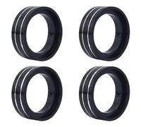 VVHKMSIL Brass Beadlock Clamp Wheel Weights Inner Rings 35g Per Piece Compatible With 1/18 RC Crawler Stock Tires Upgrade Parts(Black)