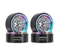 VVHKMSIL CNC Aluminium 1.3 Beadlock Wheel Rim Compatible With 1/24 1/18 RC Crawler Car Models(W1303RS)