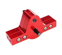VVHKMSIL CNC Aluminum 17T 37T Transfer Case Gearbox Bridge Device Compatible With 1/10 RC Crawler Car D110 Chassis(Red)