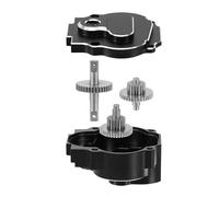 VVHKMSIL CNC Aluminum Transmission Kit with 180 Brushed Motor 48T Gear for 1/18 Scale RC Crawler(24/1)