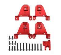 VVHKMSIL Compatible CNC Aluminum Front Rear Shock Towers Mount Upgrade Part For 1 10 Scale RC Crawler Model 8216(Red)