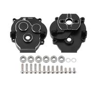 VVHKMSIL Compatible CNC Aluminum Transmission Case With Bearings For 1/18 Scale RC Crawler Upgrade Part 4M 51(Black)