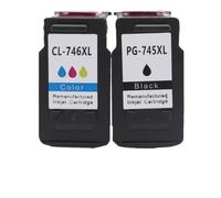 VVHKMSIL Compatible Ink Cartridges For Printer Models MG2470 MG2570 MG2970 IP2870 IP2872 Replacement For Part Number PG745 CL746(1 Set)