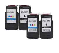 VVHKMSIL Compatible Ink Cartridges For Printer Models MG2470 MG2570 MG2970 IP2870 IP2872 Replacement For Part Number PG745 CL746(2 Set)