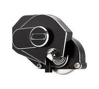 VVHKMSIL Compatible Transmission Gearbox CNC Aluminium For 1:24 Scale RC Crawler Car Upgrade Fits SCX24 Deadbolt C10 Bronco(Black)