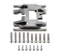 VVHKMSIL Compatible Transmission Mount Skid Plate Brass Upgrade Part For 1/18 Scale RC Crawler Fits 4M 67 Model(Titanium Brass)