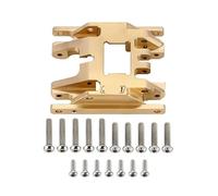 VVHKMSIL Compatible Transmission Mount Skid Plate Brass Upgrade Part For 1/18 Scale RC Crawler Fits 4M 67 Model(Brass)