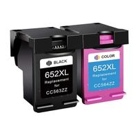 VVHKMSIL Compatible With 652 652XL Printer Models 1115 1118 2135 2136 3635 3636 3835 4535(2 pcs)