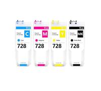VVHKMSIL Compatible With 728XL Refillable Ink Cartridge F9J68A 3WX30A For DesignJet T730 T830MFP Printer(1 SET)