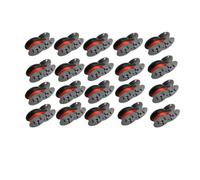 VVHKMSIL Compatible With GR24BR Typewriters Olympia Double Pack DIN 2103 DIN 32755 Black Red 12.7mm X 5.5m(20 Pcs)